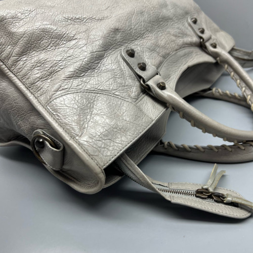 Balenciaga Large City Arena Lambskin Grey