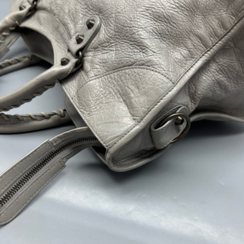 Balenciaga Large City Arena Lambskin Grey