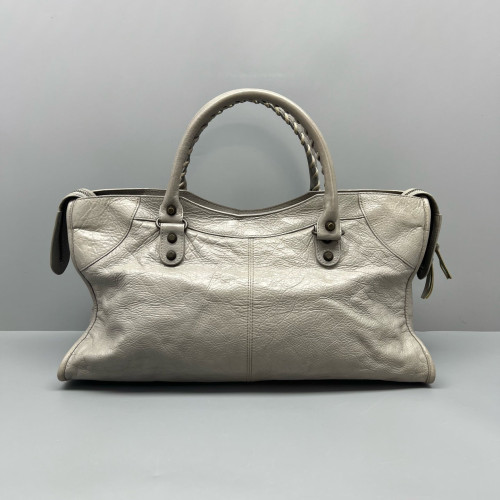 Balenciaga Large City Arena Lambskin Grey