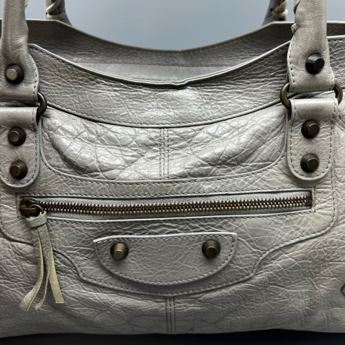 Balenciaga Large City Arena Lambskin Grey