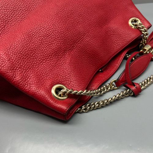 Gucci Medium Soho Shoulder Bag Cuir Red