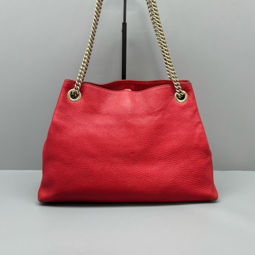 Gucci Medium Soho Shoulder Bag Cuir Red