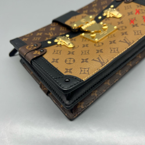 Louis Vuitton Trunk Clutch Reverse Monogram Brown
