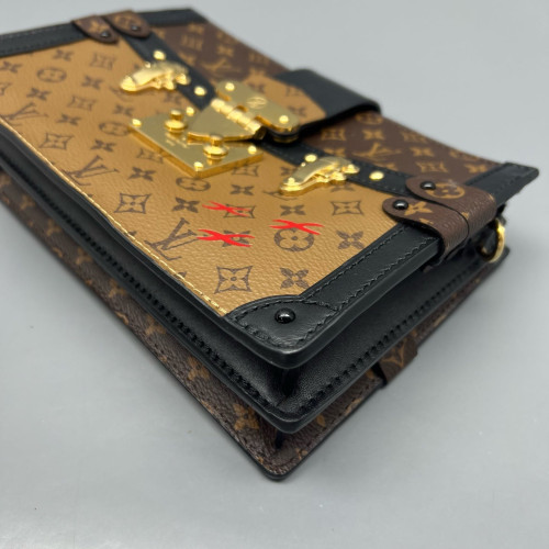 Louis Vuitton Trunk Clutch Reverse Monogram Brown