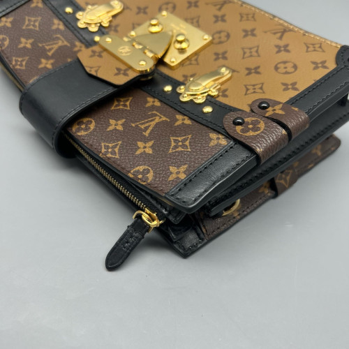 Louis Vuitton Trunk Clutch Reverse Monogram Brown