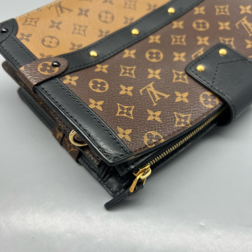 Louis Vuitton Trunk Clutch Reverse Monogram Brown