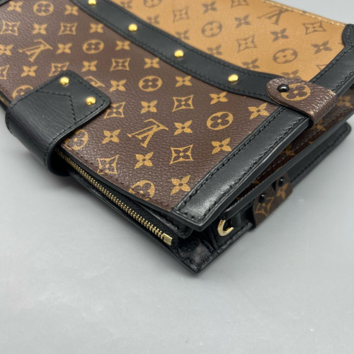 Louis Vuitton Trunk Clutch Reverse Monogram Brown