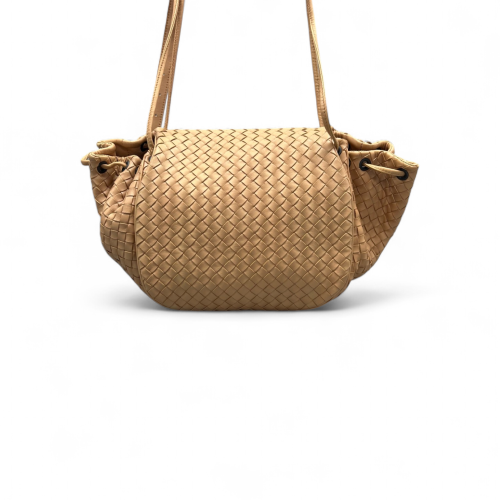 Bottega Veneta Crossbody Bag Lambskin Intrecciato Nappa Light Tan