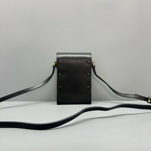 Gucci Mini Horsebit 1955 Crossbody Bag Calfskin Black