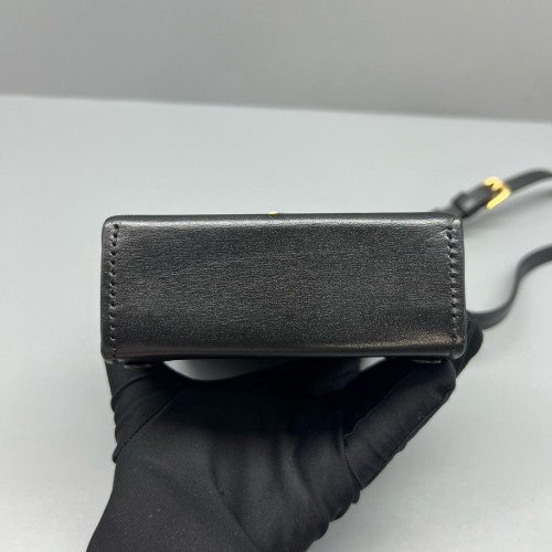 Gucci Mini Horsebit 1955 Crossbody Bag Calfskin Black