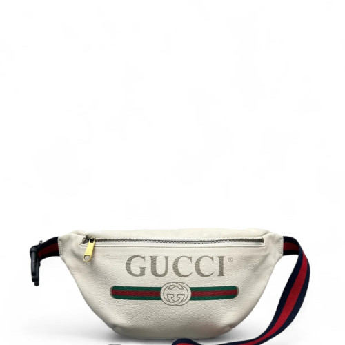 Gucci Waist Belt Bag Leather White Gucci Waist Belt Bag Leather White