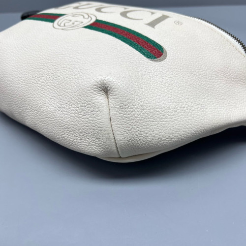 Gucci Waist Belt Bag Leather White Gucci Waist Belt Bag Leather White
