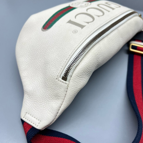 Gucci Waist Belt Bag Leather White Gucci Waist Belt Bag Leather White