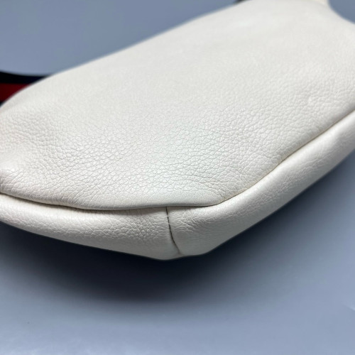 Gucci Waist Belt Bag Leather White Gucci Waist Belt Bag Leather White