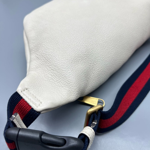 Gucci Waist Belt Bag Leather White Gucci Waist Belt Bag Leather White