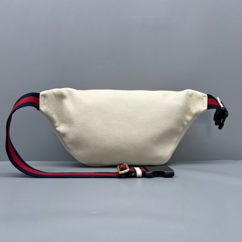 Gucci Waist Belt Bag Leather White Gucci Waist Belt Bag Leather White