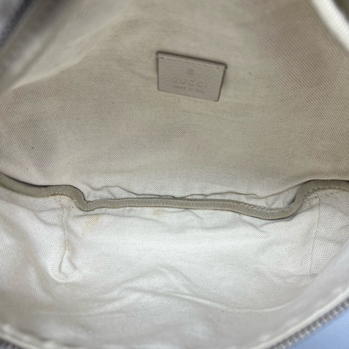 Gucci Waist Belt Bag Leather White Gucci Waist Belt Bag Leather White