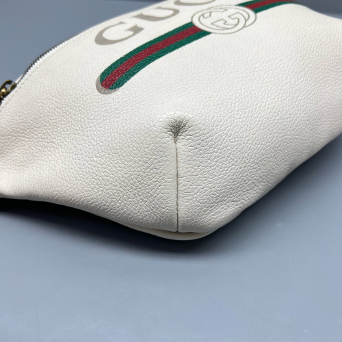 Gucci Waist Belt Bag Leather White Gucci Waist Belt Bag Leather White