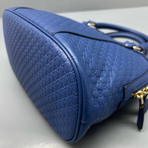 Gucci Microguccissima Dome Bag Guccissima Blue Gucci Microguccissima Dome Bag Guccissima Blue