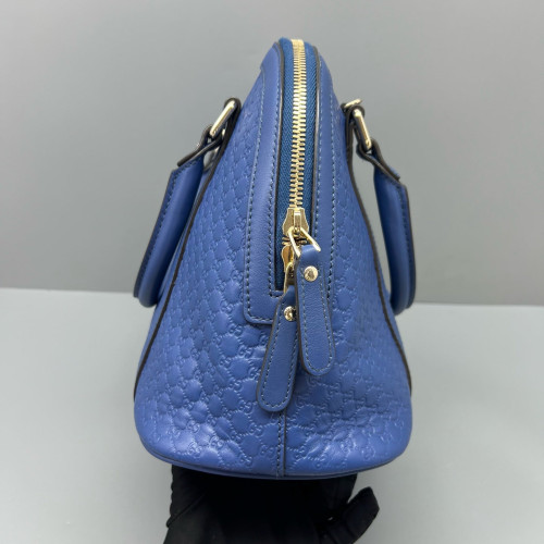 Gucci Microguccissima Dome Bag Guccissima Blue Gucci Microguccissima Dome Bag Guccissima Blue