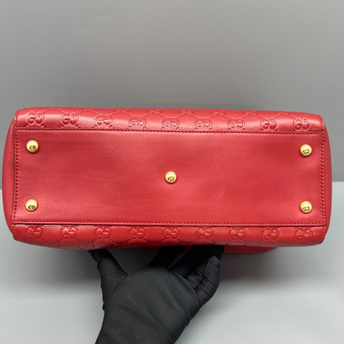 Gucci Tote Bag Guccissima Red