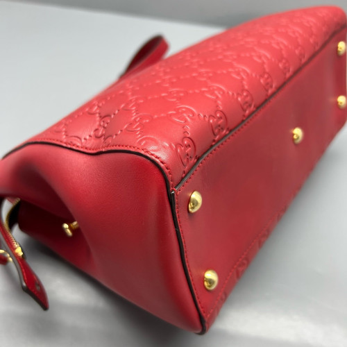 Gucci Tote Bag Guccissima Red