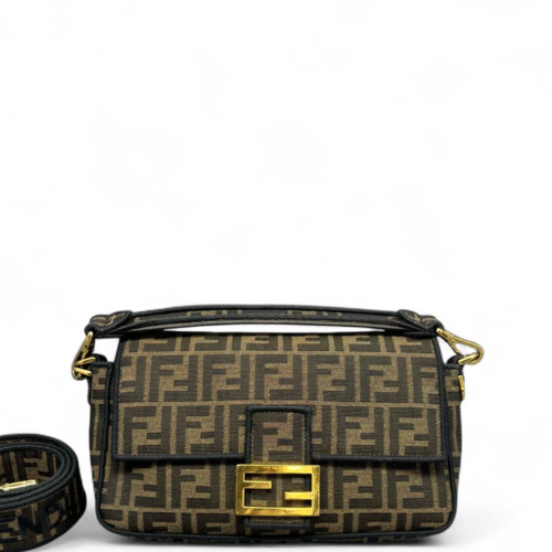 Fendi Medium Baguette Zucca Brown Dark Brown