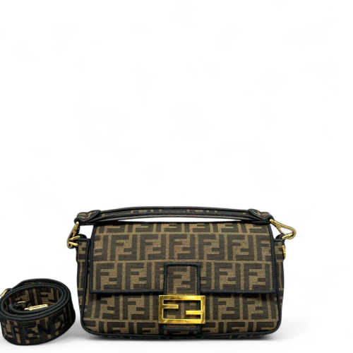 Fendi Medium Baguette Zucca Brown Dark Brown