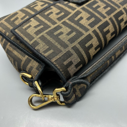 Fendi Medium Baguette Zucca Brown Dark Brown