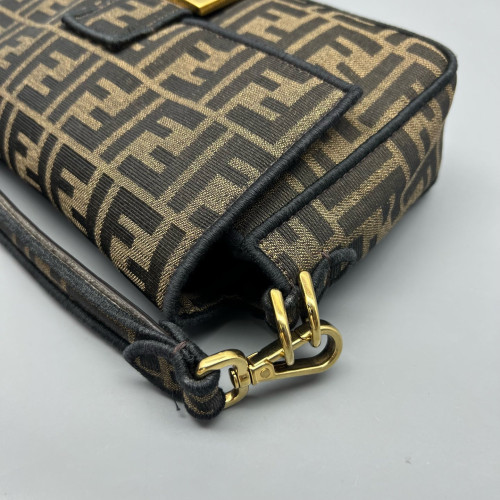 Fendi Medium Baguette Zucca Brown Dark Brown