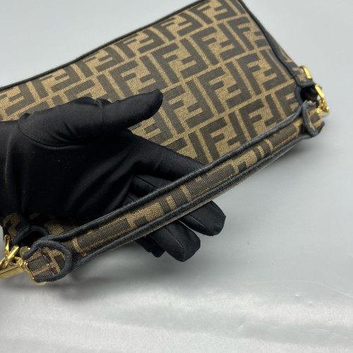 Fendi Medium Baguette Zucca Brown Dark Brown