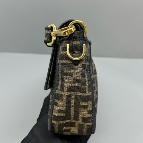 Fendi Medium Baguette Zucca Brown Dark Brown