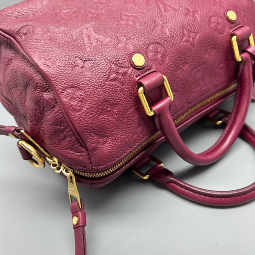 Louis Vuitton Speedy Bandouliere 25 Monogram Empreinte Azalea