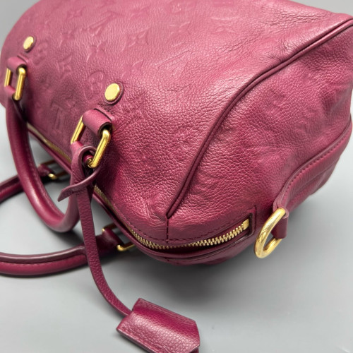 Louis Vuitton Speedy Bandouliere 25 Monogram Empreinte Azalea