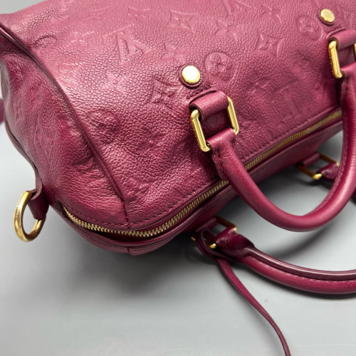 Louis Vuitton Speedy Bandouliere 25 Monogram Empreinte Azalea