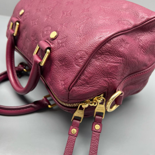 Louis Vuitton Speedy Bandouliere 25 Monogram Empreinte Azalea