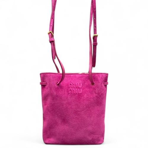 Miu Miu Bucket Suede Magenta Miu Miu Bucket Suede Magenta