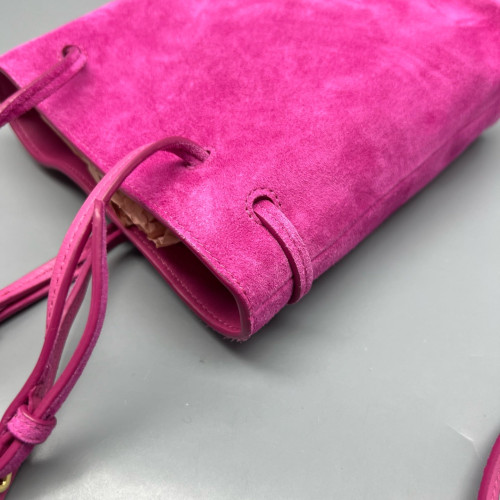 Miu Miu Bucket Suede Magenta Miu Miu Bucket Suede Magenta