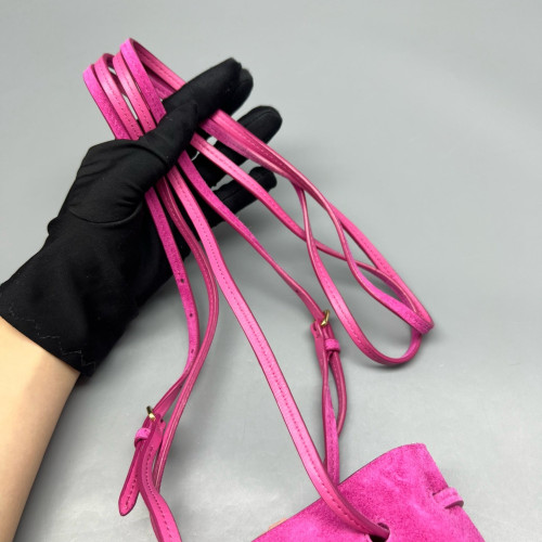 Miu Miu Bucket Suede Magenta Miu Miu Bucket Suede Magenta