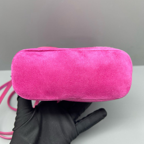 Miu Miu Bucket Suede Magenta Miu Miu Bucket Suede Magenta