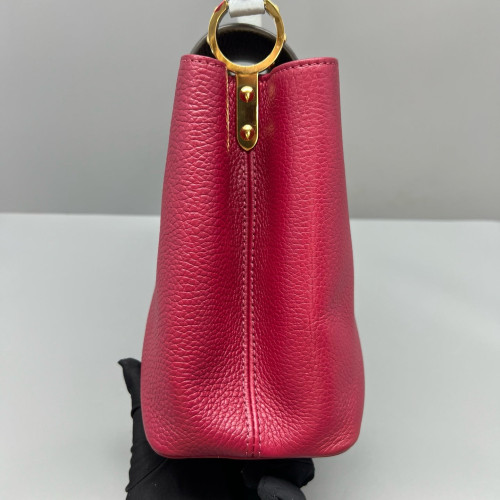 Louis Vuitton Capucines PM Calfskin Purple Grey Black