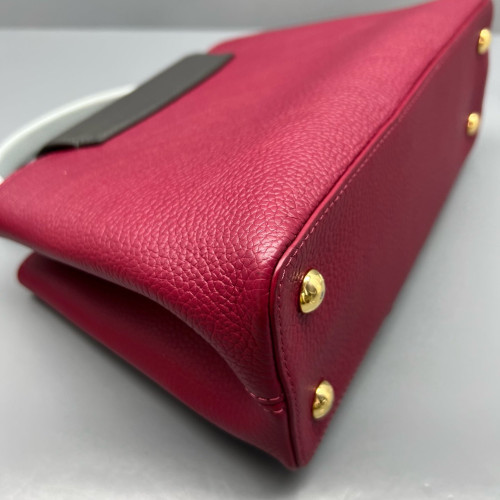 Louis Vuitton Capucines PM Calfskin Purple Grey Black