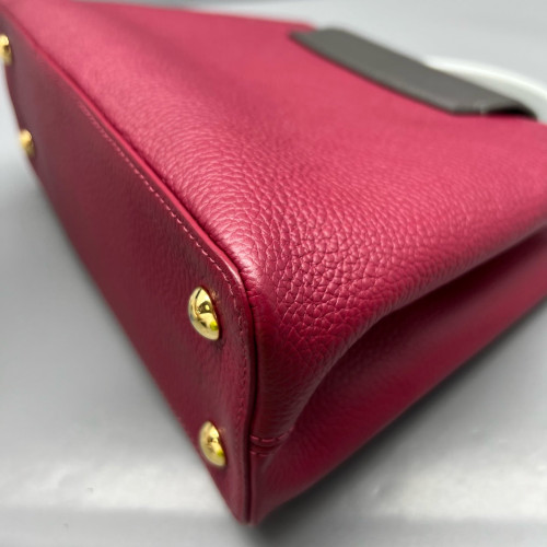 Louis Vuitton Capucines PM Calfskin Purple Grey Black