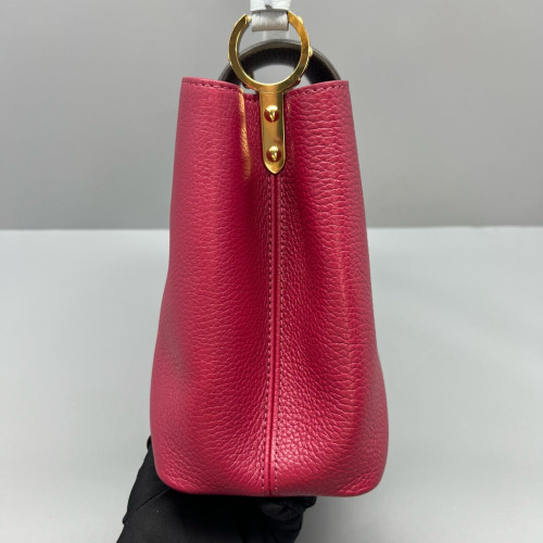 Louis Vuitton Capucines PM Calfskin Purple Grey Black
