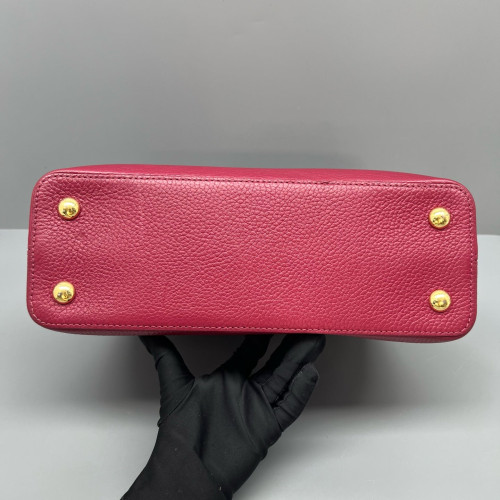 Louis Vuitton Capucines PM Calfskin Purple Grey Black
