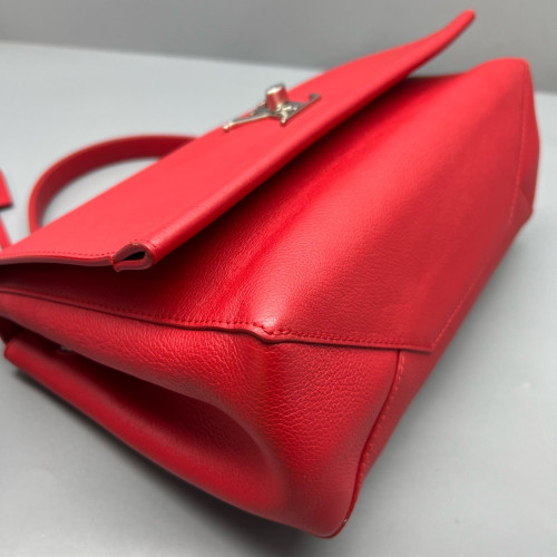 Louis Vuitton Lockme II Top Handle Calfskin Red