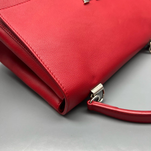 Louis Vuitton Lockme II Top Handle Calfskin Red