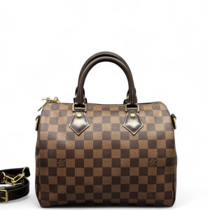 Louis Vuitton Speedy Bandouliere 25 Damier Ebene Brown