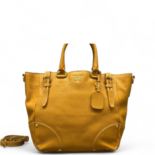 Prada Tote Bag Vitello Daino Yellow
