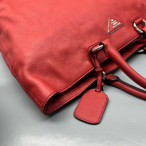 Prada Tote Bag Vitello Daino Red